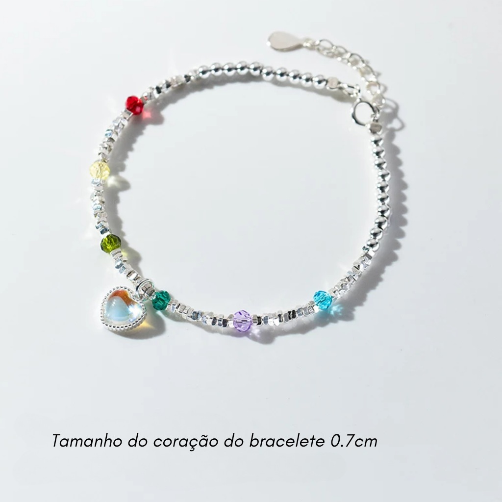 Pulseira Prata Feminina 925 Estilo Romântico